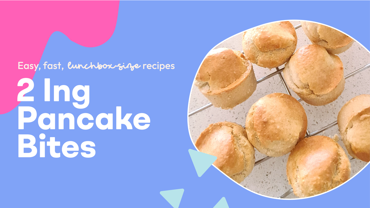 two ingredient pancake bites krumbsco air fryer recipe Lunchbox Mini