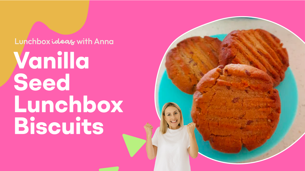 vanilla seed lunchbox biscuits | recipe