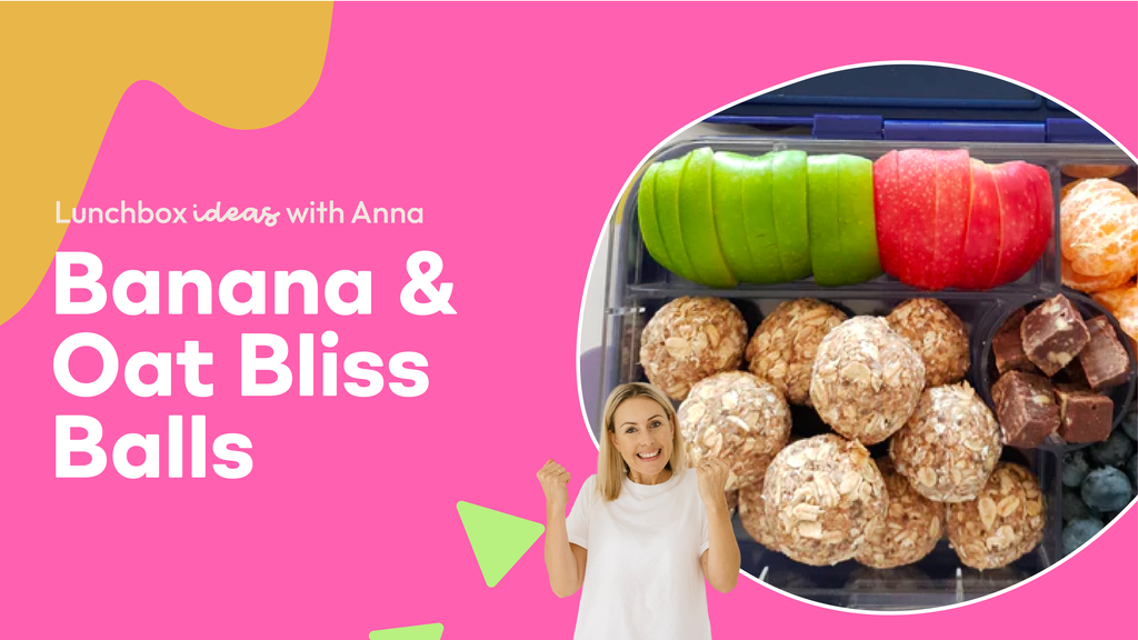 banana & oat bliss balls | recipe