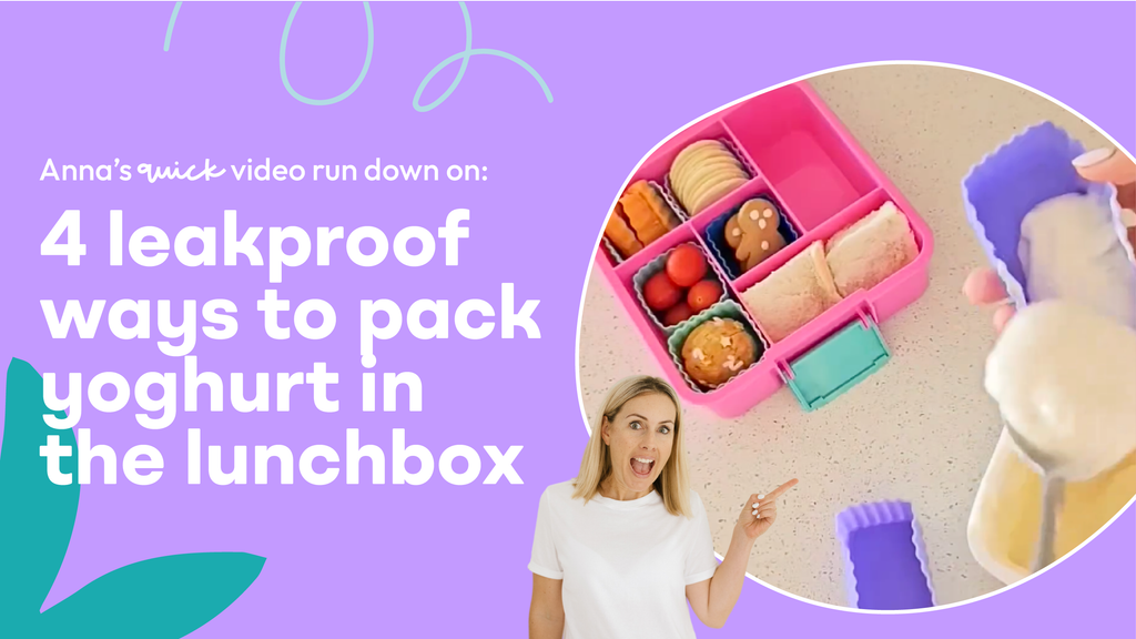 4 leakproof ways to pack yoghurt in the lunchbox | quick video run-down