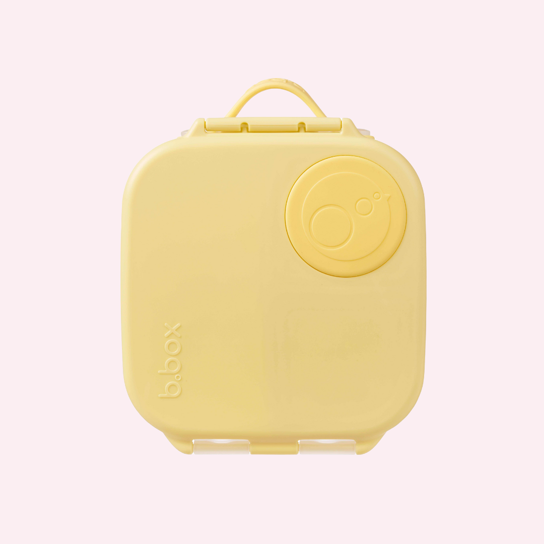 b.box Mini Lunchbox-Lemon Sherbet Yellow Grey