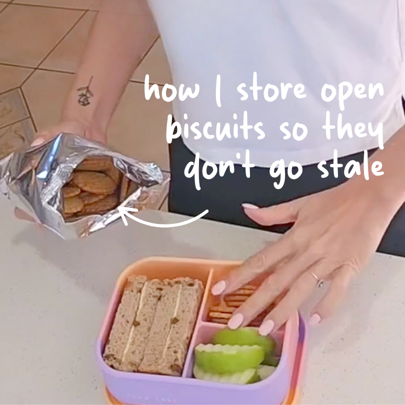 How I Store Opened Packets of Biscuits | Tips & Tricks for Lunchbox Organisation