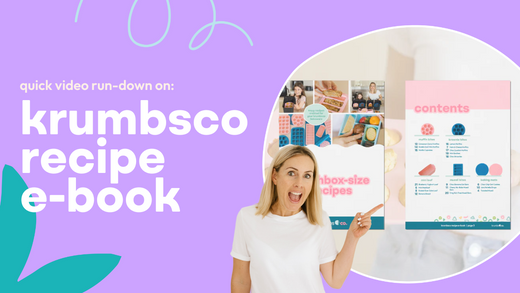 krumbsco Super Simple Lunchbox-Size Recipe Recipe eBook | Product Video Tour & Overview
