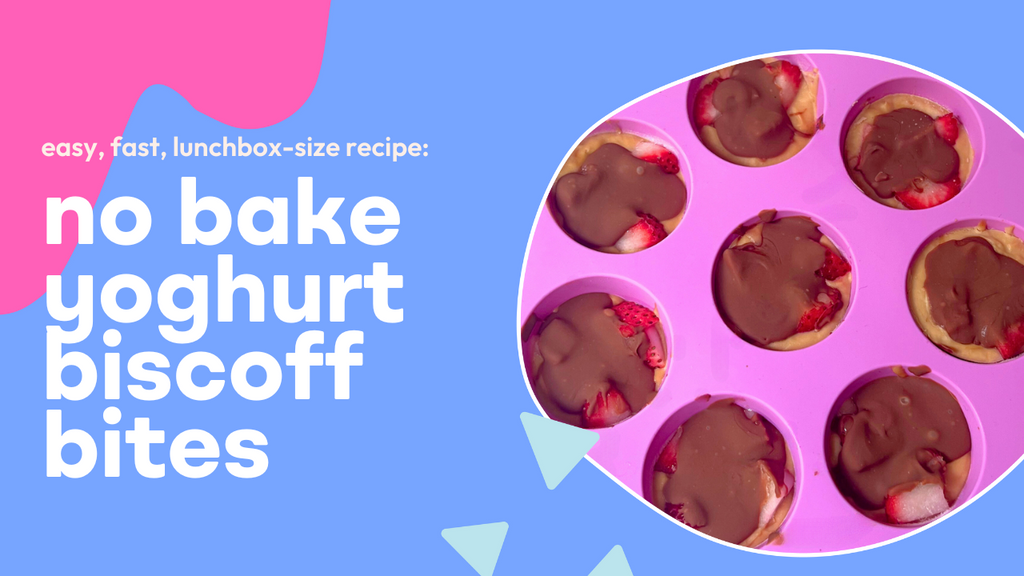 No-Bake Yoghurt Biscoff Bites | krumbsco Lunchbox Recipe
