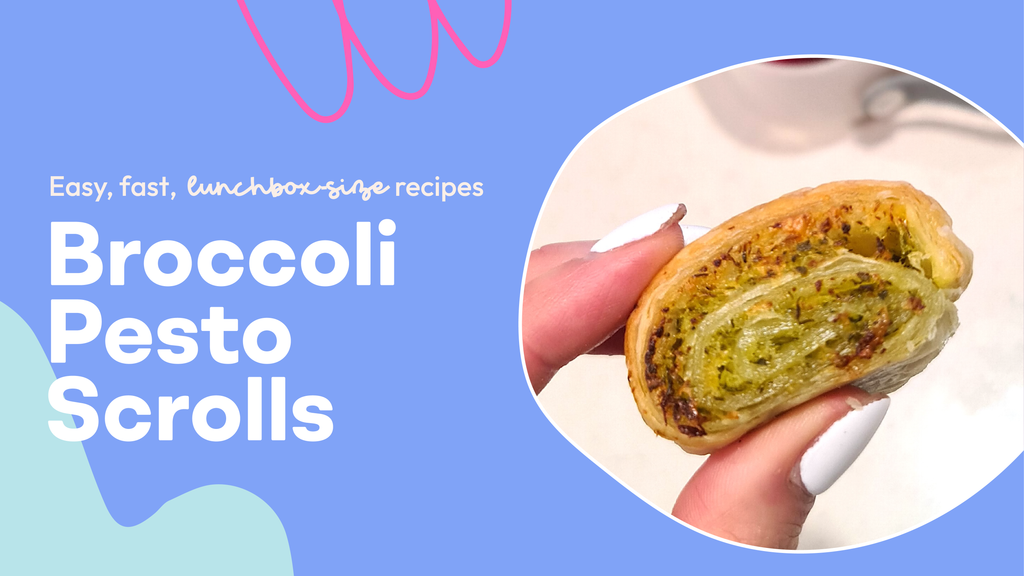 broccoli pesto scrolls | krumbsco air fryer recipe