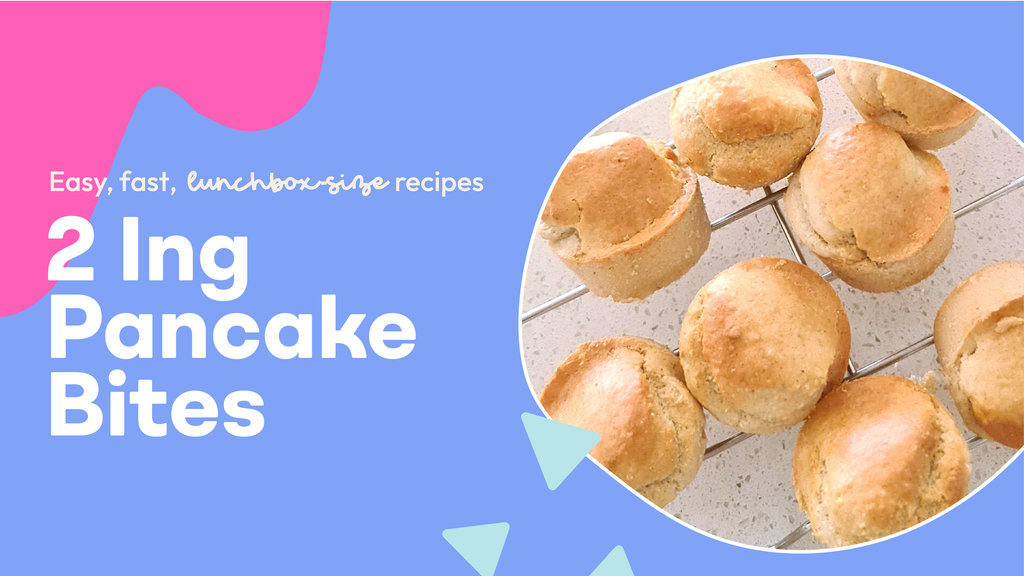 two ingredient pancake bites | krumbsco air fryer recipe
