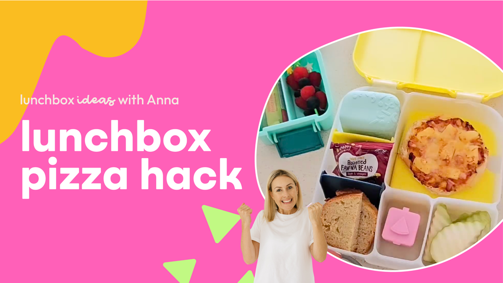 mini ham & pineapple pizza hack | lunchbox ideas