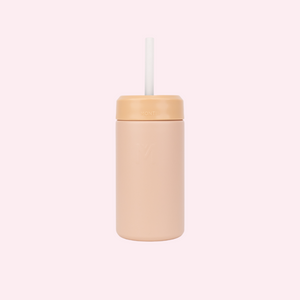 MontiiCo 350ml Smoothie Cup & Silicone Straw - Dune