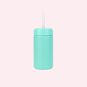 MontiiCo 350ml Smoothie Cup & Silicone Straw - Lagoon
