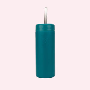 MontiiCo 475ml Smoothie Cup & Stainless Straw - Pine