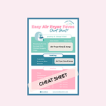 krumbsco Cheat Sheet Magnet - Easy Air Fryer Faves