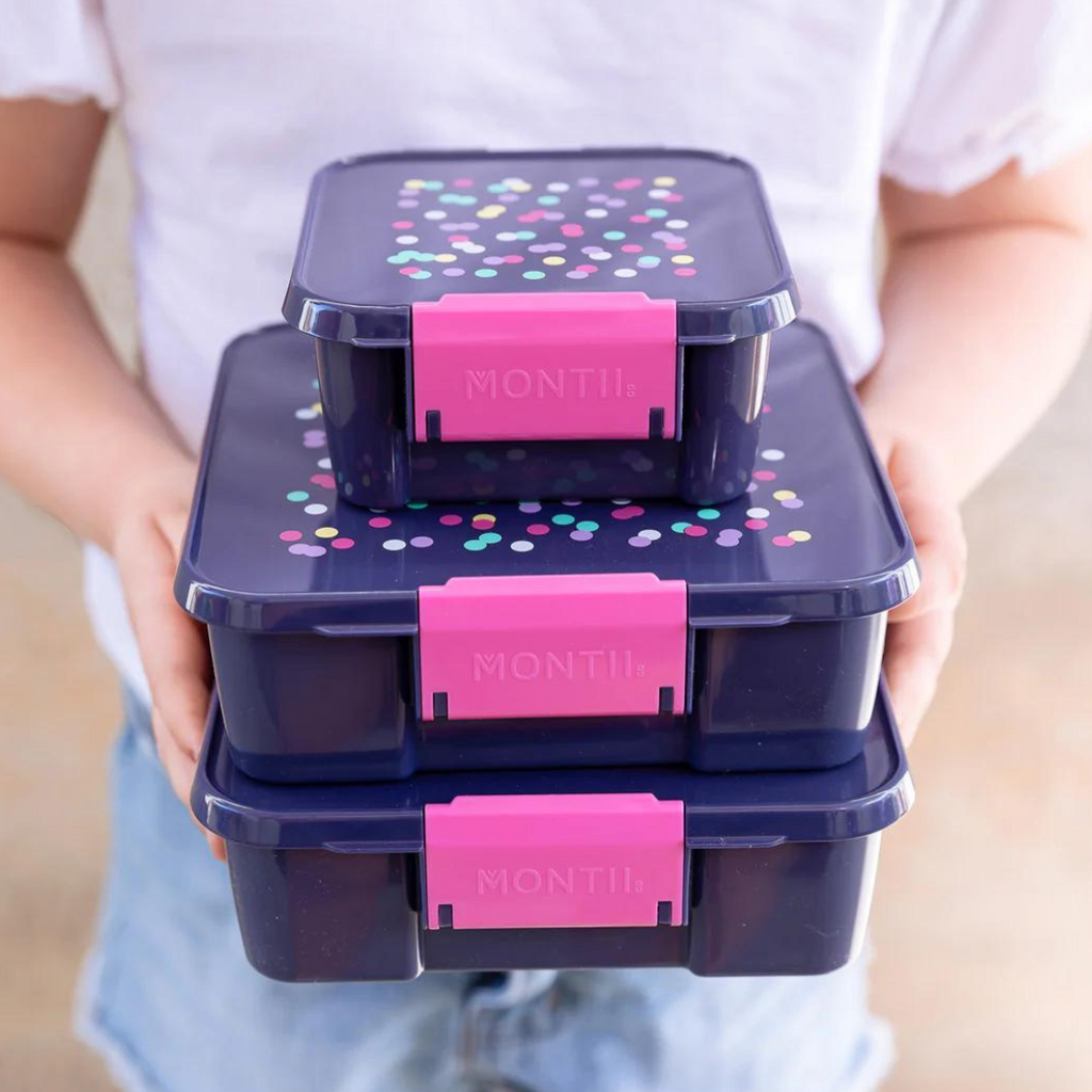 MontiiCo Bento Five Lunchbox Confetti Lunchbox Mini