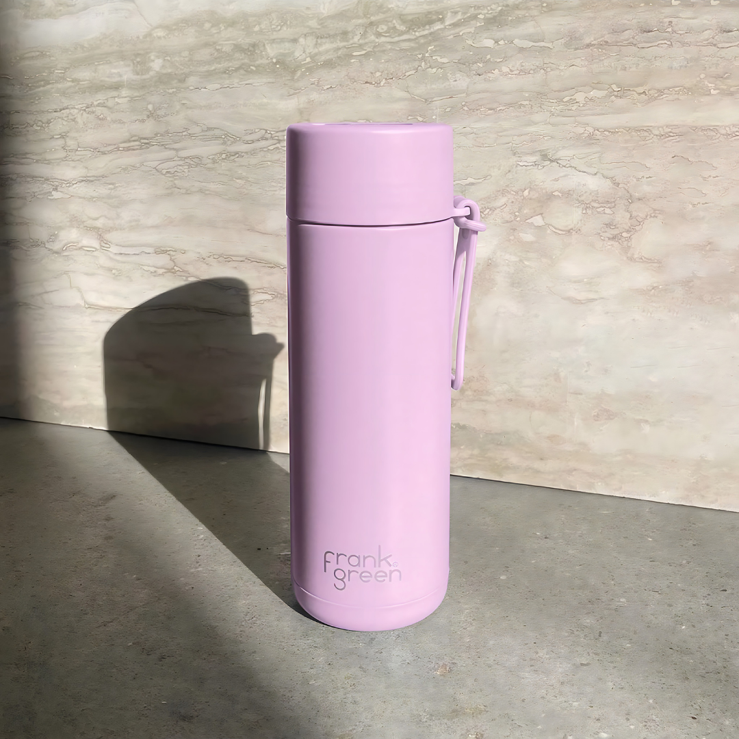 Frank Green Ceramic Drink Bottle 595mL Lilac Haze Lunchbox Mini