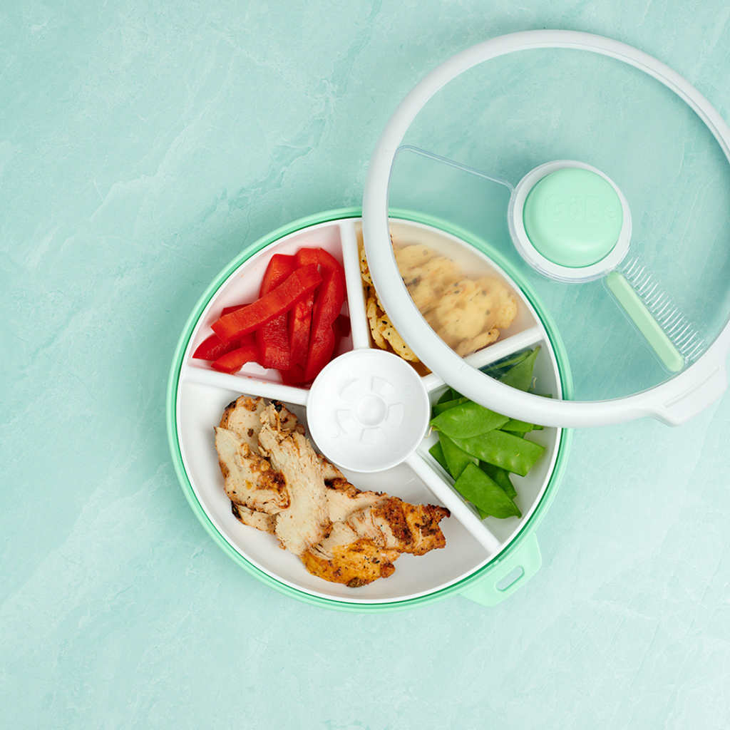 GoBe Large Snack Spinner Mint Green Lunchbox Mini