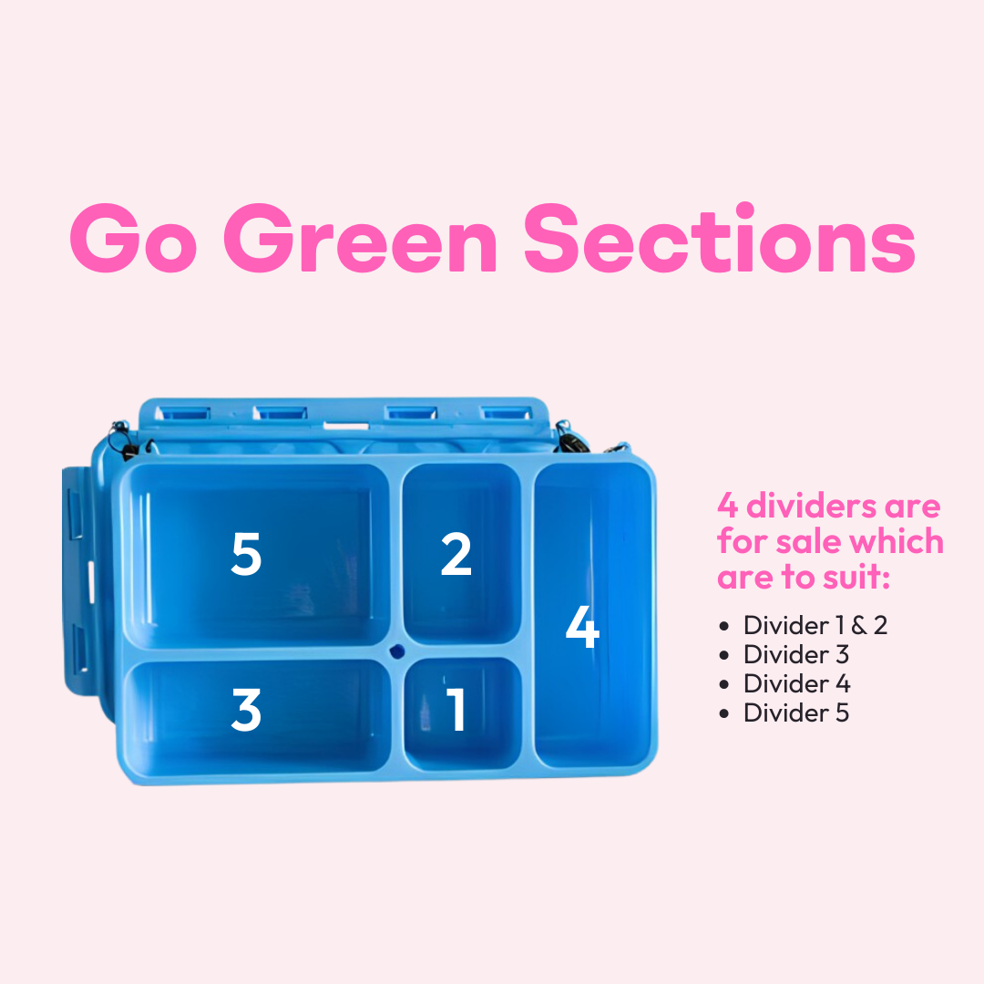 Go Green Divider Section 1 & 2 - Blue