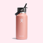 Hydro Flask Wide Mouth Bottle with Flex Straw Cap - 32oz (946ml)- Grapefruit