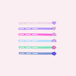Melii Luxe Silicone Wrap Bands - Flower, Heart & Rainbow