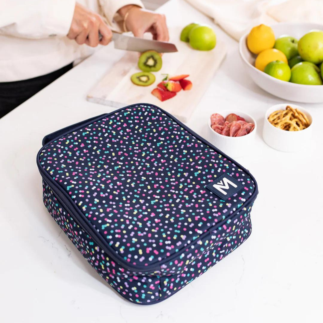 MontiiCo Large Insulated Lunch Bag - Confetti - PRE-ORDERS OPEN