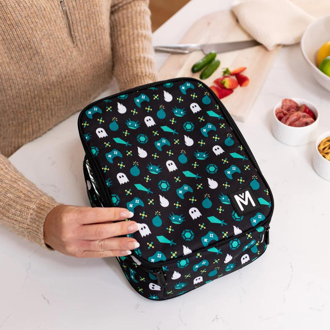 MontiiCo Large Insulated Lunch Bag - Game On - PRE-ORDERS OPEN