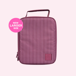 MontiiCo Large Insulated Lunch Bag - Ruby Stripe - PRE-ORDER