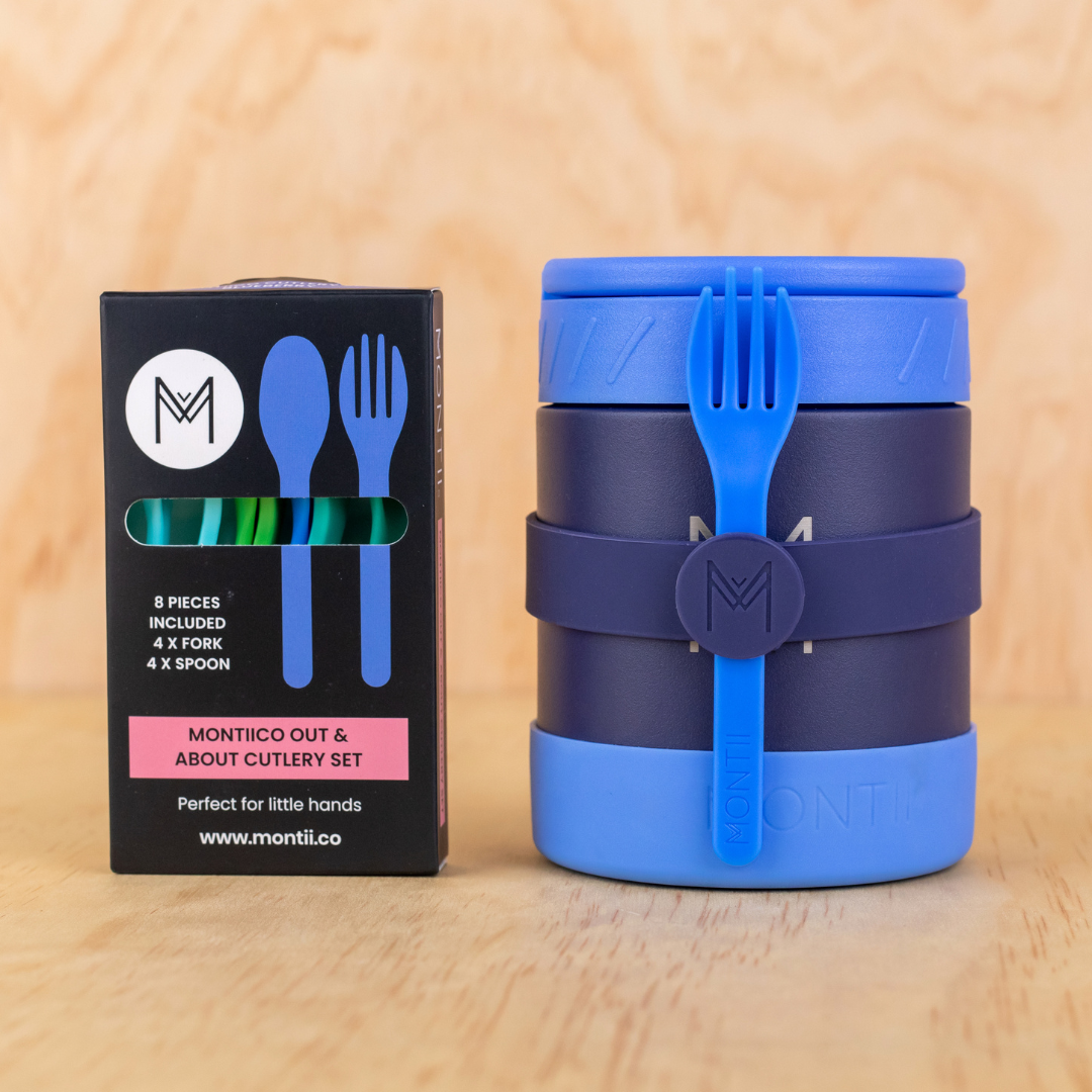 MontiiCo Silicone Cutlery Band - Cobalt