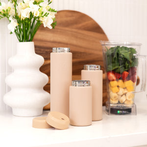 MontiiCo 700ml Smoothie Cup & Stainless Straw - Dune