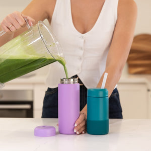 MontiiCo 475ml Smoothie Cup & Silicone Straw - Dusk