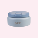 Oasis Insulated Food Flask with Quick Release Lid - LUNCHBOX-SIZE - 230mL - Hazy Blue