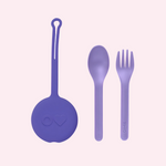 Omie 3 Piece Cutlery Pod Set - Lilac