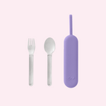 OmieBox Up 3 Piece Stainless Steel Cutlery Set - Violet