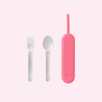 OmieBox Up 3 Piece Strainless Steel Cutlery Set - Blush