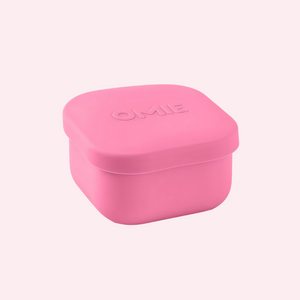 OmieSnack Silicone Snack Box - Pink