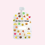 Sinchies Reusable Food Pouches - 150ml Emojis - 5 Pack