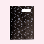 Spencil A4 Book Cover - Black & White Horses 6
