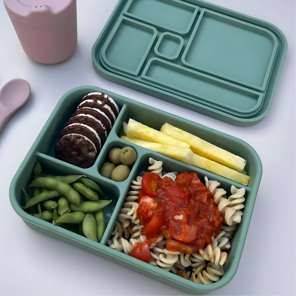 The Zero Waste People Silicone Lunchbox - Aqua – BabyBento