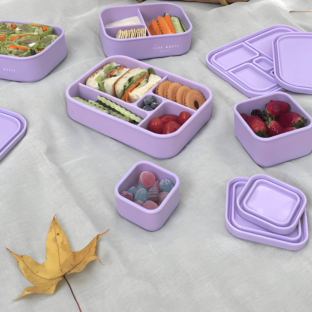 The Zero Waste People Bento Lunchbox - Lilac