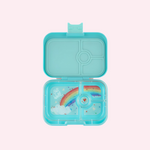 Yumbox Snack Box - Misty Aqua - Rainbow Tray