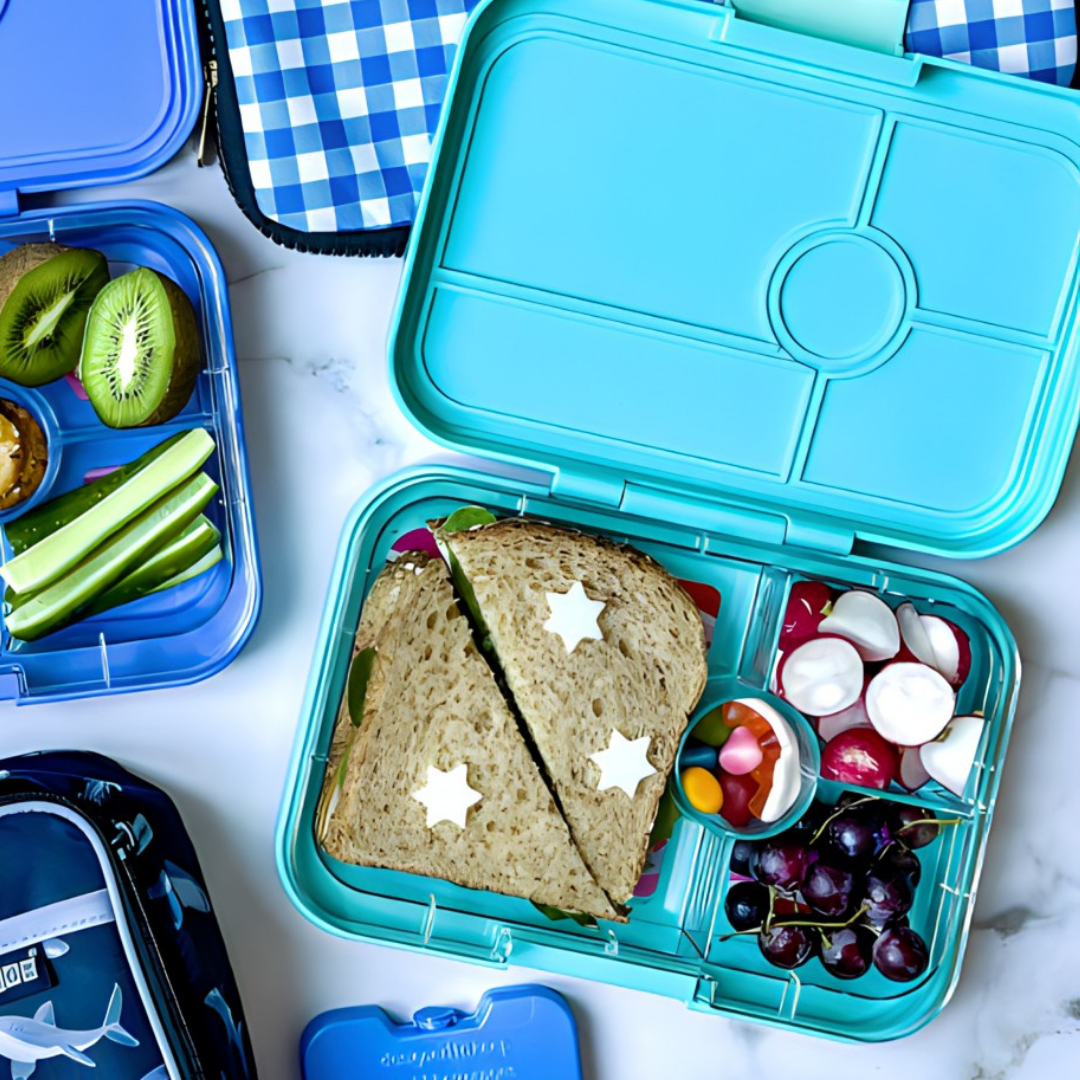 Yumbox Tapas 4 Compartment - Antibes Blue - Explore Tray