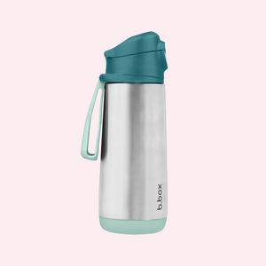 b.box Insulated Drink Bottle Sport Spout – 500mL – Emerald Forest