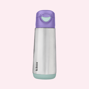 b.box Insulated Drink Bottle Sport Spout – 500mL – Lilac Pop