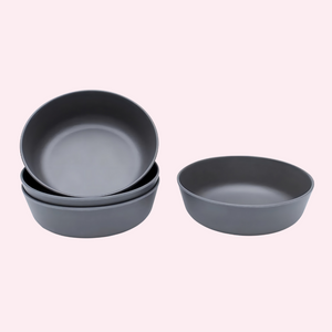 bobo&boo Bamboo Bowl Set - Charcoal Grey