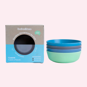 bobo&boo Bamboo Bowl Set - Coastal