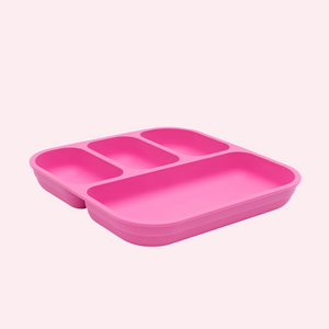 bobo&boo Plant-Based Bento-Style Plate - Pink