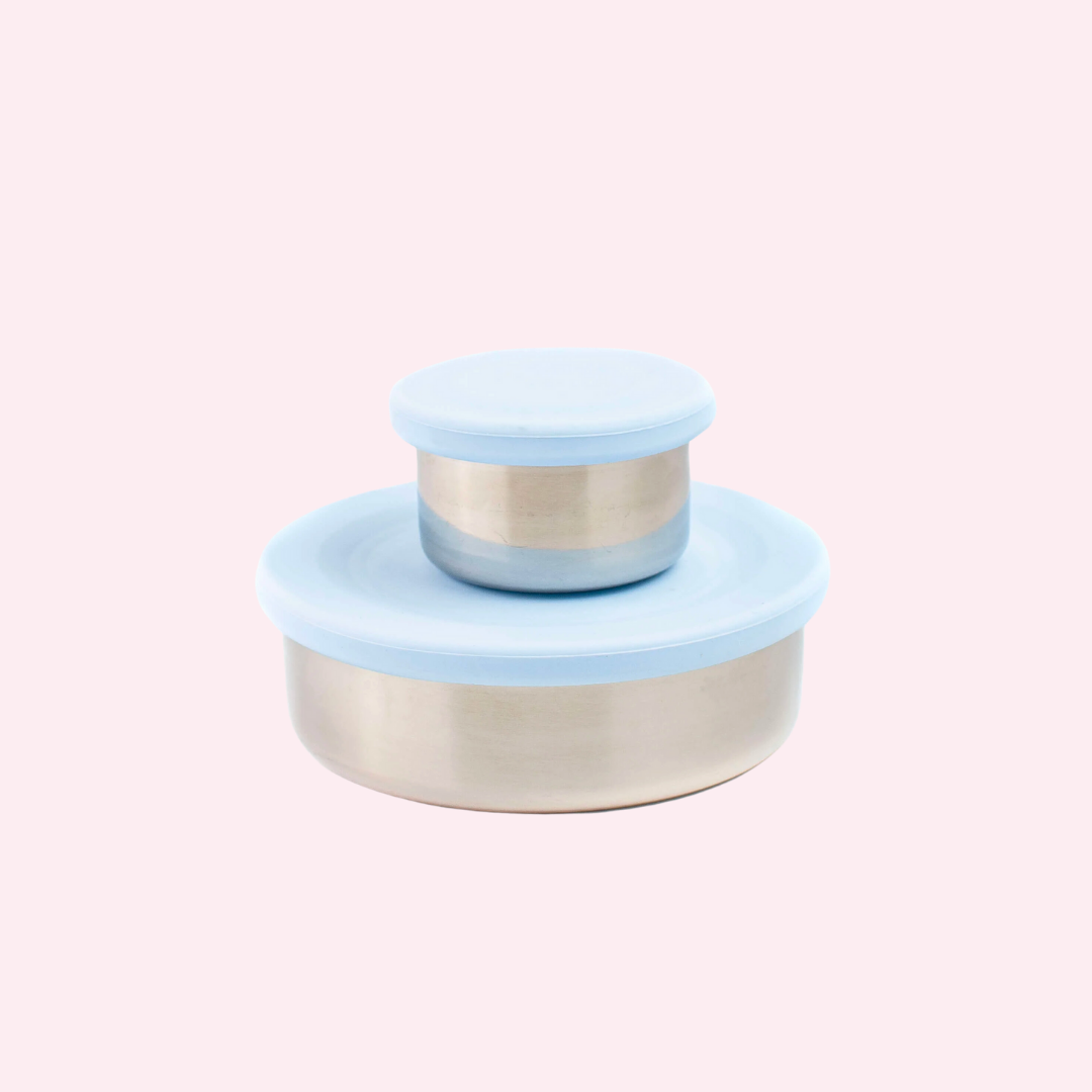 Mini Snack Pot ecococoon Stainless Steel Snack Pots - Blueberry – Lunchbox Mini