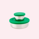 ecococoon Stainless Steel Snack Pots - Emerald Green