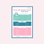 krumbsco Easy Air Fryer Faves Cheat Sheet - Magnet